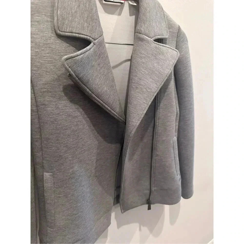 Tommy Hilfiger Moto‎ Grey Long Sleeve Jacket Sz XS - Picture 3 of 10